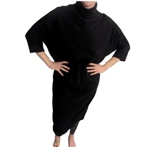 Cos Oversize Wool Black Sweater Dress